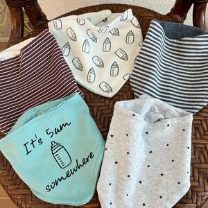 25pc lot Baby Bandana Bibs and Burp Cloths